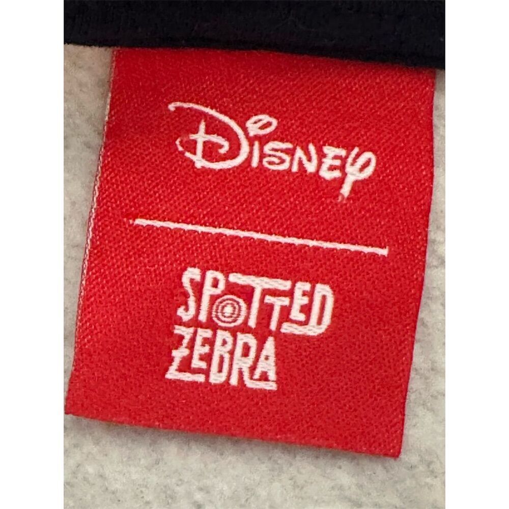 Disney Spotted Zebra Unisex XL Gray Full Zip Hoodie Mickey Mouse Graphic Print - Picture 3 of 6